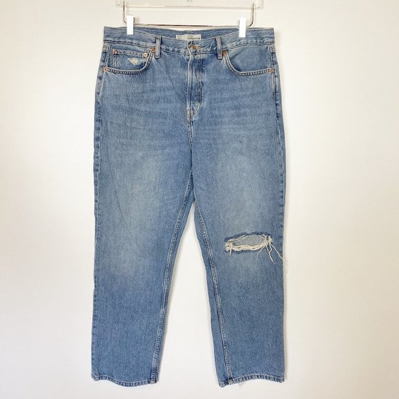 Topshop Denim - Topshop Moto New Boyfriend Distressed Jean 34x30